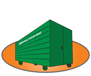 Storage Container Rentals: Image of a green storage container