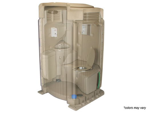 Flushable Portable Toilet Rental - Interior View