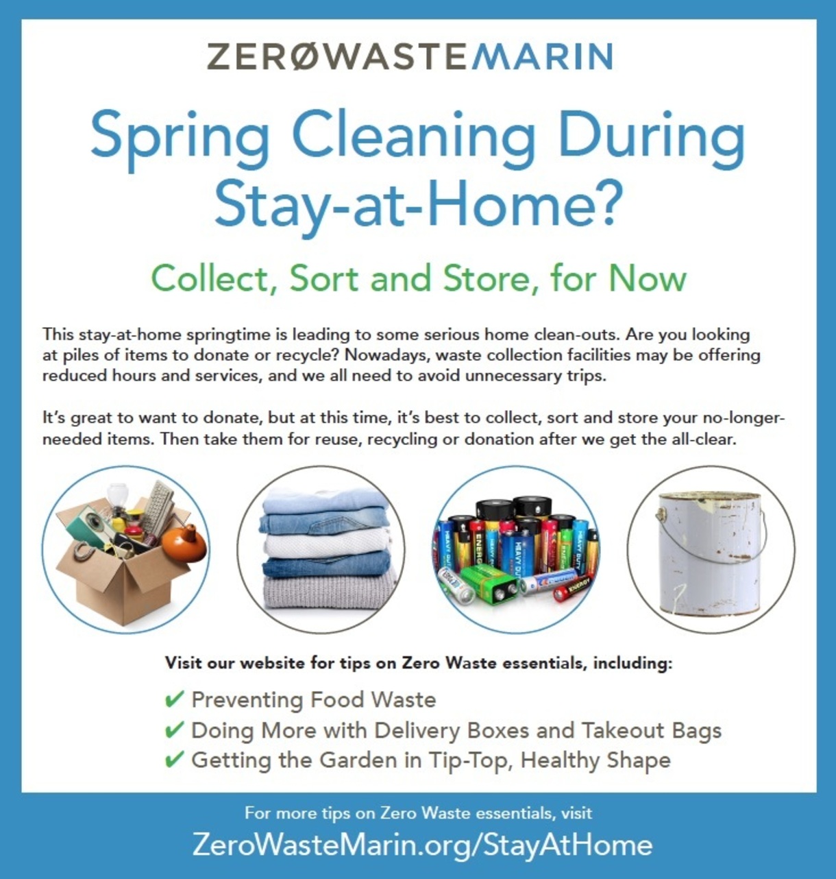 Spring Cleaning? Collect, Sort and Store - Mill Valley Refuse Service