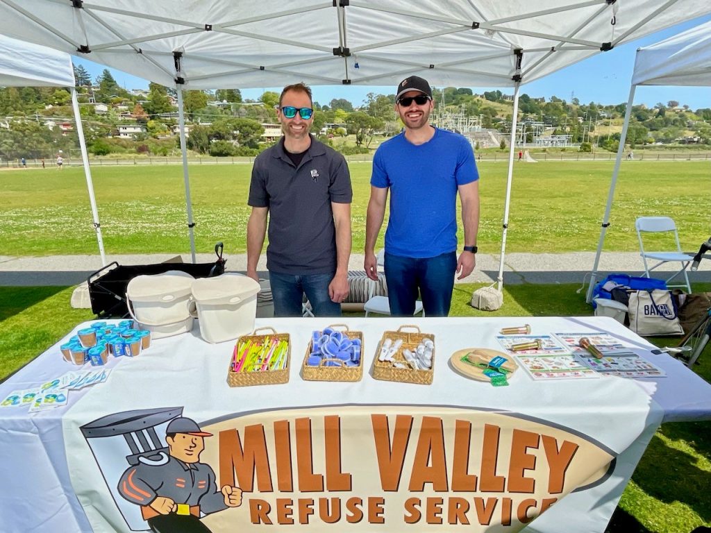MVRS owners at Earth Day booth in Mill Valley
