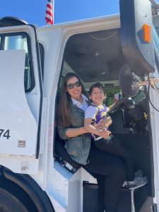 MVRS mom and boy in truck Tiburon library 23