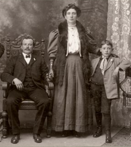 Giovanni and Palmira Biggio with their son Adolph.