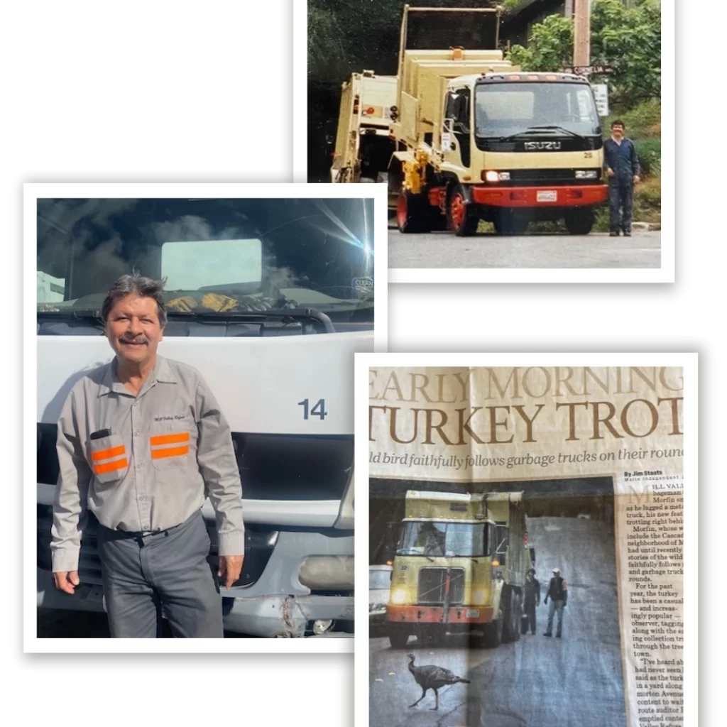 Miguel Valladares stands in front of his truck #14