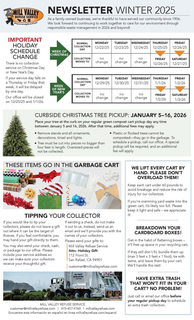 MVRS 2025 Winter Newsletter Page 1