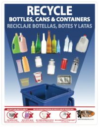 Thumbnail image of a poster for recycling containers.